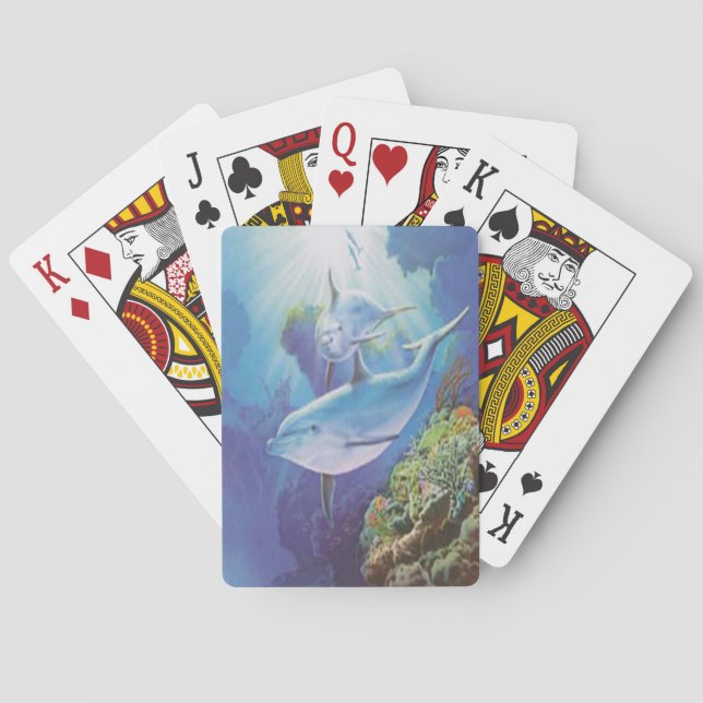 Jeu De Cartes Carte de jeu Dauphin d'eau (dos)