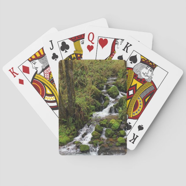 Jeu De Cartes Carte de jeu de photos Waterfall (dos)