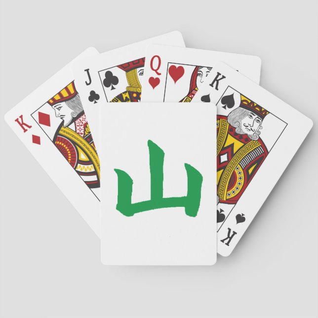 Jeu De Cartes Carte de jeu Green Mountain Kanji (dos)
