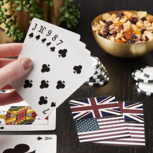 Jeu De Cartes Carte de jeu personnalisée avec drapeau américain 