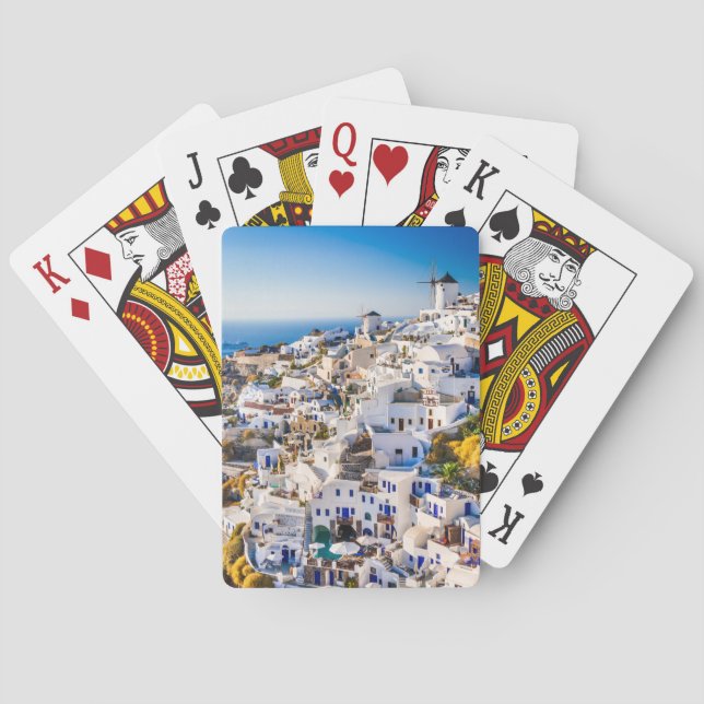 Jeu De Cartes Carte de jeu Santorini (dos)