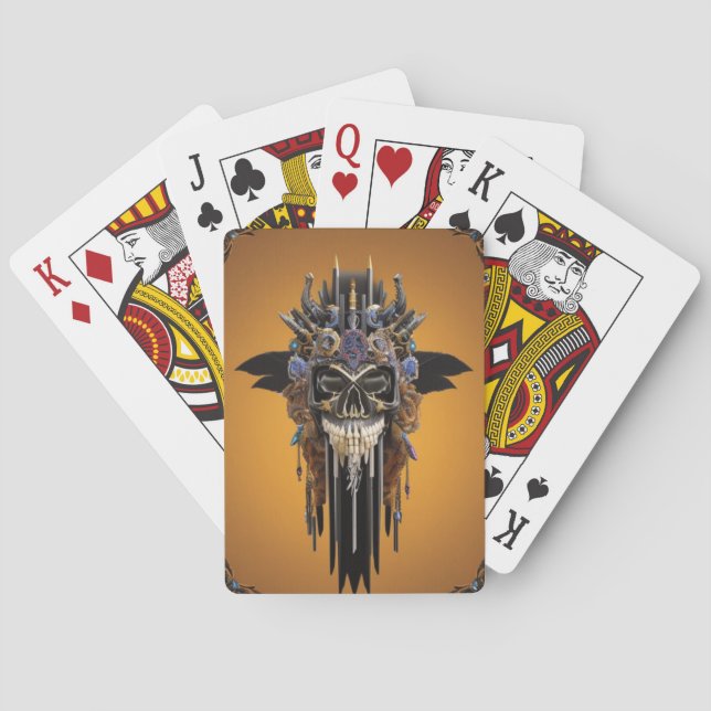 Jeu De Cartes Carte de jeu Tribal Gothique (dos)