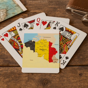 Jeu De Cartes Carte De La Belgique Jouer Des Cartes