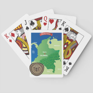 Jeu De Cartes Carte de la Colombie
