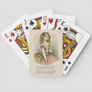 Jeu De Cartes Carte de la Saint-Valentin romantique rétro, 19e s