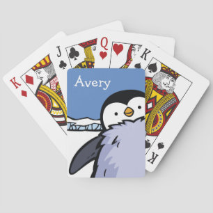 Jeu De Cartes Carte de lecture de Penguin Chick Close Up