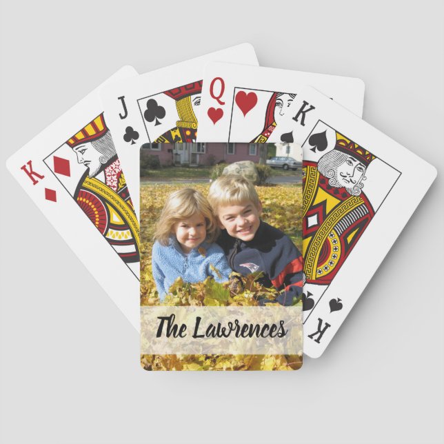 Jeu De Cartes Carte de lecture personnalisée avec couverture bla (dos)