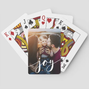 Jeu De Cartes Carte de lecture photo personnalisée simple Joie