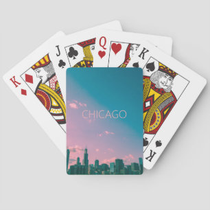 Jeu De Cartes Carte de lecture Skyline de Chicago