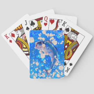 Jeu De Cartes Carte de poisson bleu