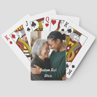 Jeu De Cartes Carte de poker à texte personnalisé - Photo vertic