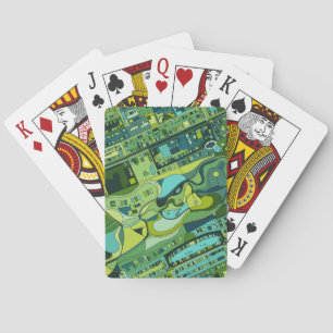 Jeu De Cartes Carte de structure de ville d'Amsterdam