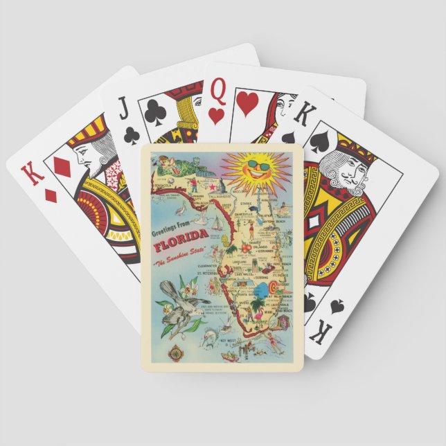 Jeu De Cartes Carte Floride Jouer des cartes (dos)