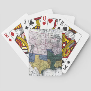 JEU DE CARTES CARTE : GUERRE CIVILE, 1864