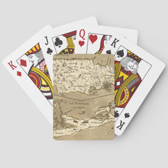 JEU DE CARTES CARTE : JAMAÏQUE, 1767 (dos)