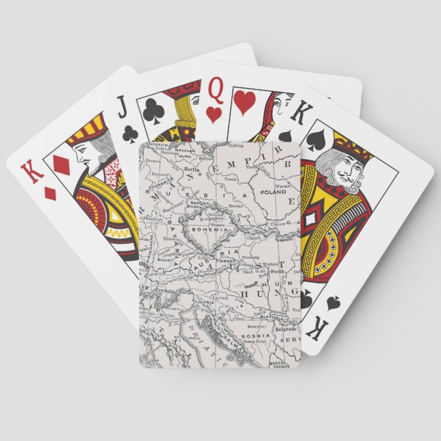 JEU DE CARTES CARTE : L'ALLEMAGNE ET L'AUTRICHE (dos)