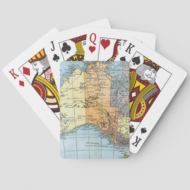 Jeu De Cartes CARTE : L'AUSTRALIE, c1890 (dos)