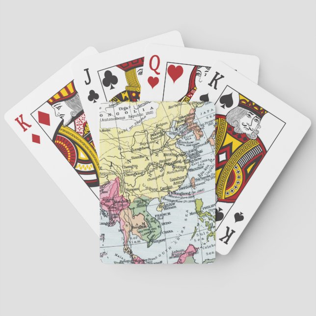 JEU DE CARTES CARTE : L'EUROPE EN ASIE (dos)