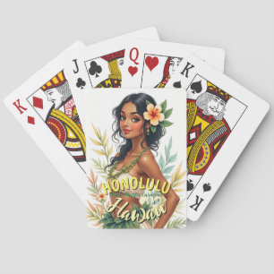 Jeu De Cartes Carte magnétique Hawaii Travel Honolulu de style v