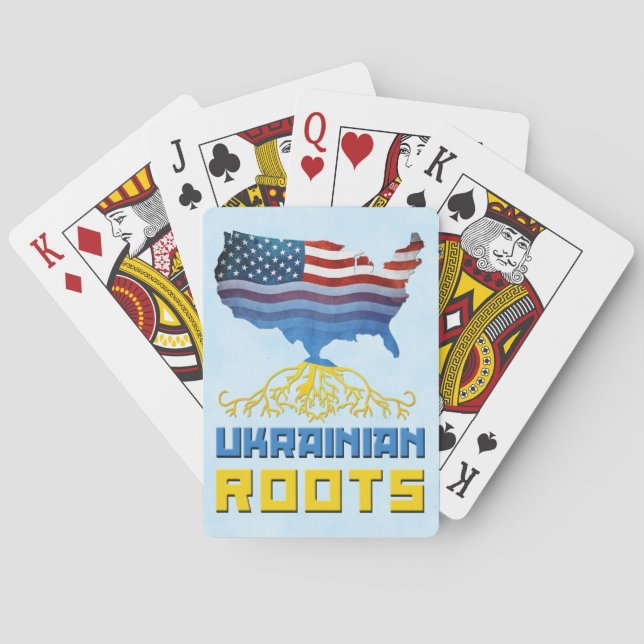 Jeu De Cartes Carte mère ukrainienne américaine (dos)