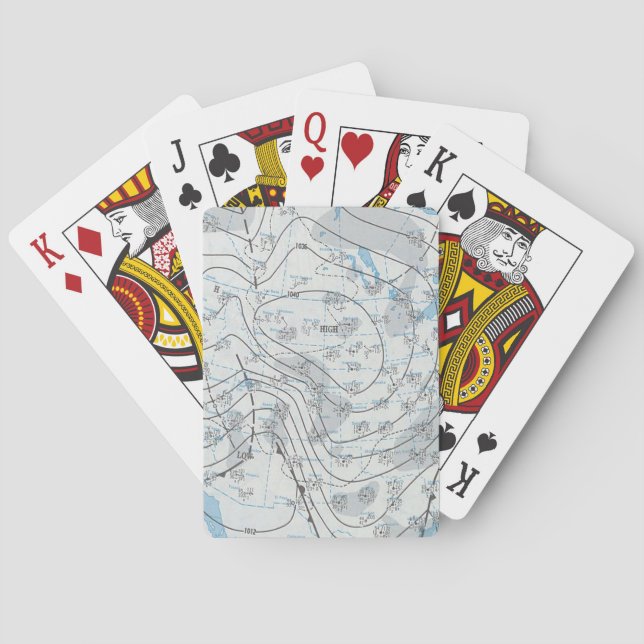 Jeu De Cartes Carte météorologique nationale (dos)