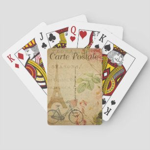 Jeu De Cartes Carte Postale Française Lecture Cartes