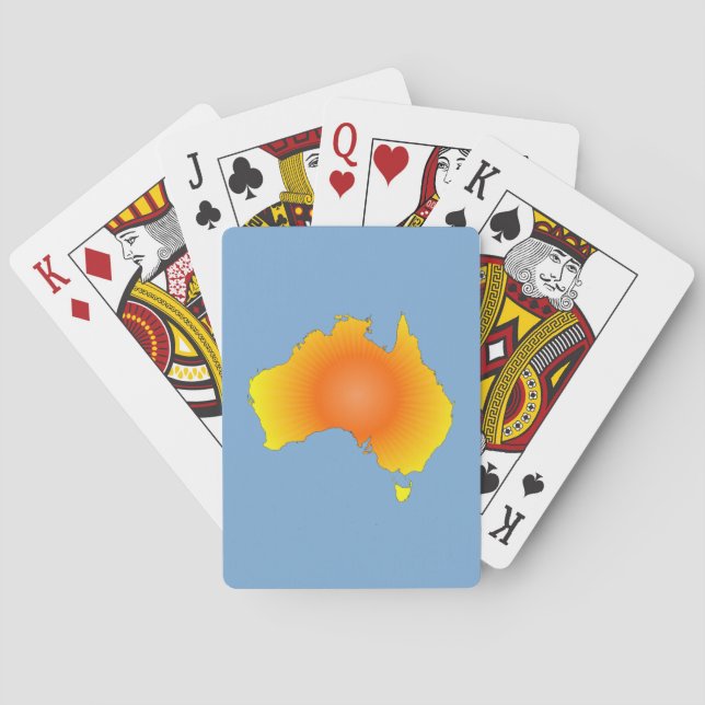 Jeu De Cartes Carte Sunny Australie (dos)