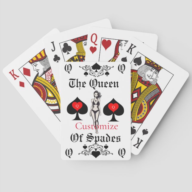 Jeu De Cartes Carte Tarot Queen of Spades Thunder_Cove (dos)
