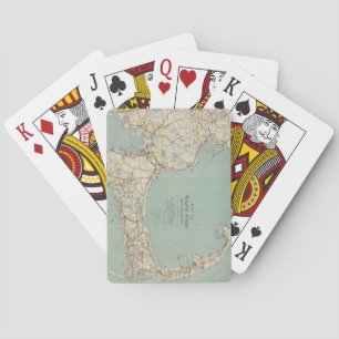 Jeu De Cartes Carte vintage de Cape Cod (1917)