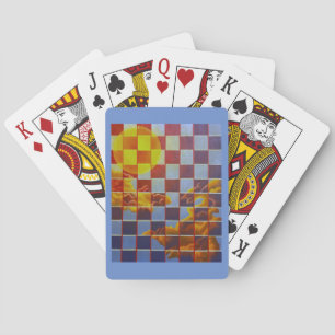 Jeu De Cartes Cartes À damiers Sky