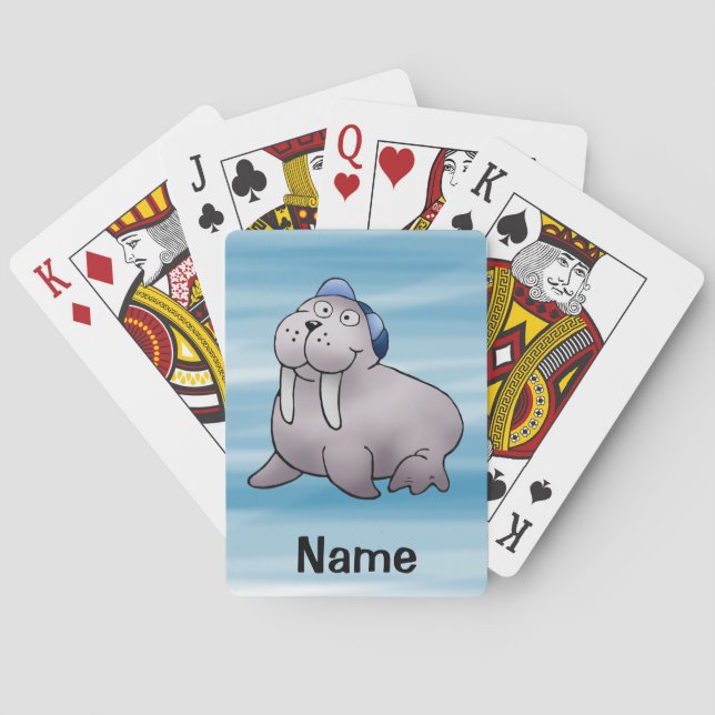 Jeu De Cartes Cartes à jouer, Caricature Vaureau mignonne (dos)