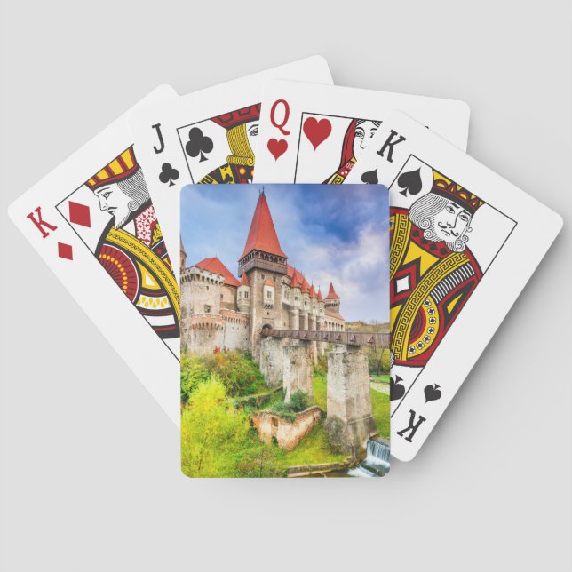 Jeu De Cartes Cartes à jouer, visages d'index standard château C (dos)