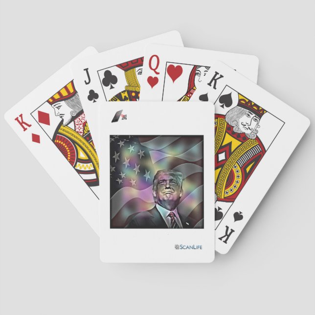 Jeu De Cartes Cartes à puce de Donald Trump (dos)
