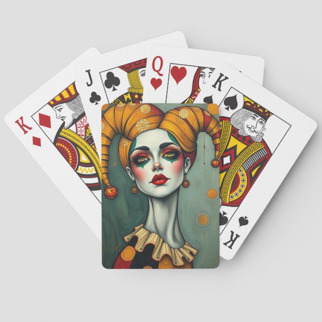 Jeu De Cartes Cartes Arlequin (dos)