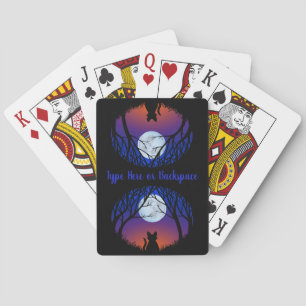 Jeu De Cartes Cartes d'amis de chien chat personnalisées Cartes