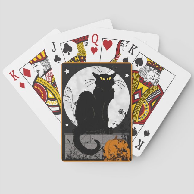 Jeu De Cartes Cartes de Black Cat (dos)
