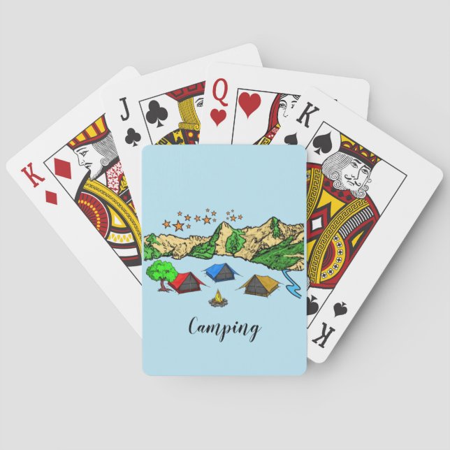 Jeu De Cartes Cartes de camping (dos)