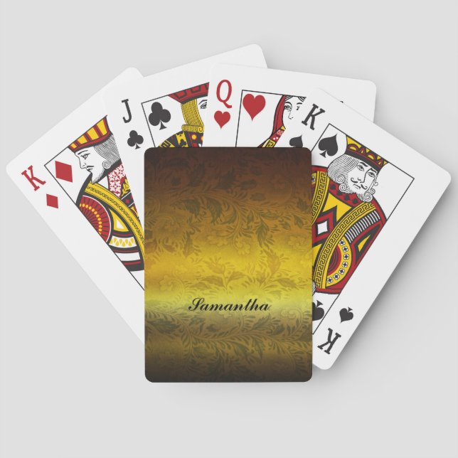 Jeu De Cartes Cartes de conception or personnalisées (dos)