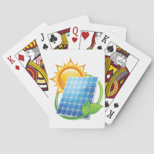 Jeu De Cartes Cartes de jeu à énergie solaire