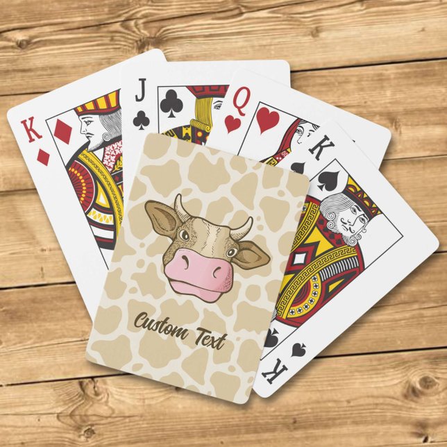Jeu De Cartes Cartes De Jeu À La Tête De Vache (Créateur téléchargé)