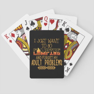 Jeu De Cartes Cartes de jeu adultes de problèmes de camping