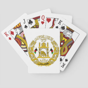 Jeu De Cartes Cartes de jeu afghanes d'emblème