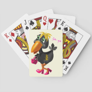 Jeu De Cartes Cartes de jeu amusantes avec Oiseau moderne person