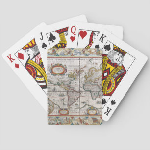 Jeu De Cartes Cartes de jeu antiques de carte du monde