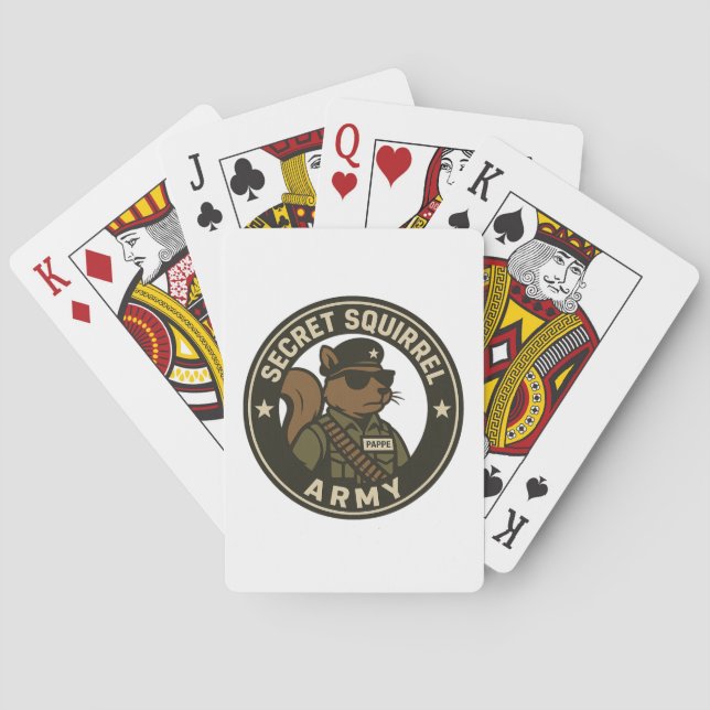 JEU DE CARTES CARTES DE JEU ARMÉE SECRET SQUIRREL (dos)
