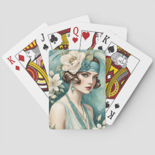 Jeu De Cartes Cartes de jeu Art Déco Années Folles