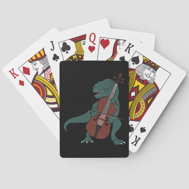 Jeu De Cartes Cartes de jeu basses de T-Rex (dos)