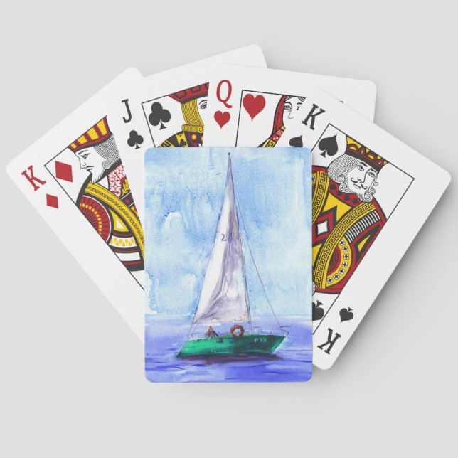 Jeu De Cartes Cartes de jeu "Bateau à voile" (dos)