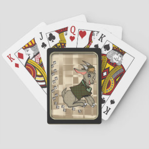 Jeu De Cartes Cartes de jeu Bicycle® à cadre noir chèvre mignonn