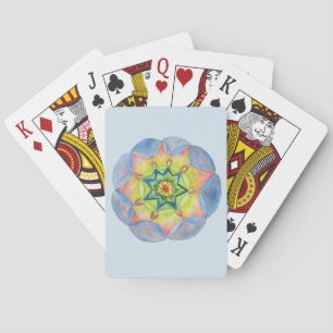Jeu De Cartes Cartes de jeu bleu Mandala